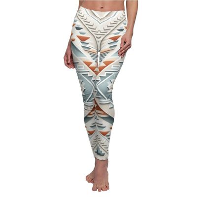 Womens Skinny Casual Leggings All Over Print Southwestern Navajo Native American